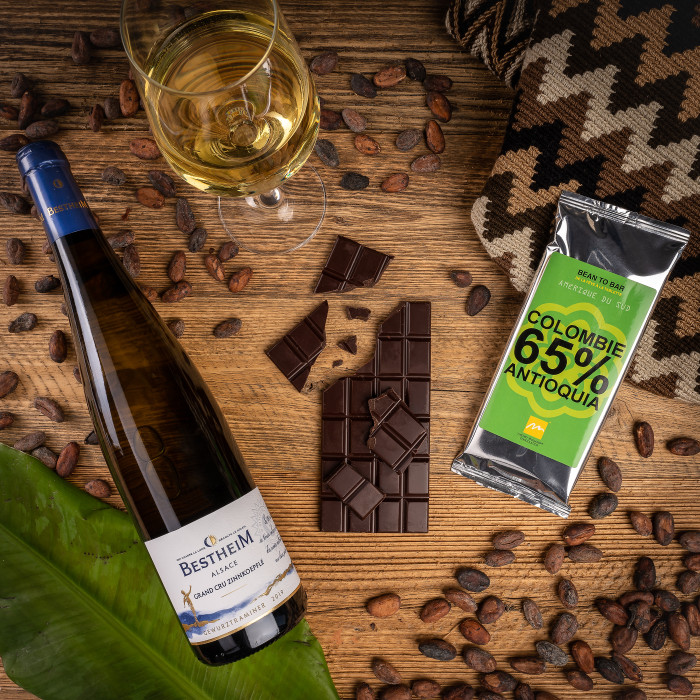 Chocolat Thierry Mulhaupt et vin d'Alsace Bestheim