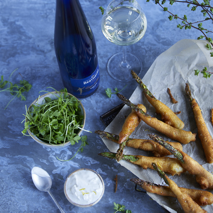 riesling RDL x asperges en tempura
